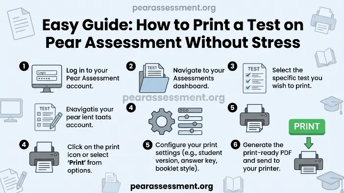 How to Print a Test on Pear Assessment