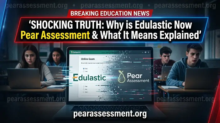 Why is Edulastic Now Pear Assessment