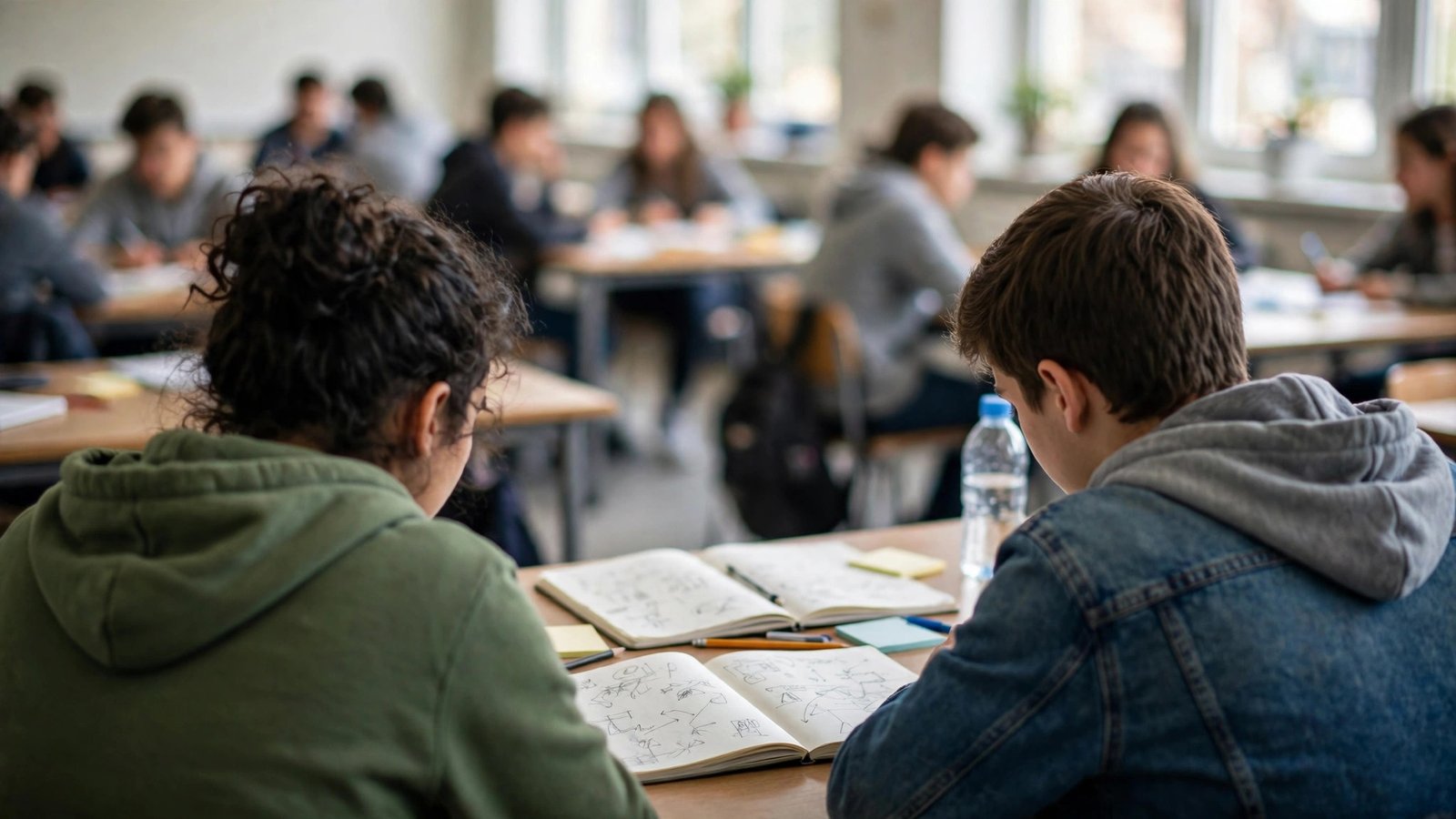 A formative assessment example in discussion: think-pair-share between two classmates