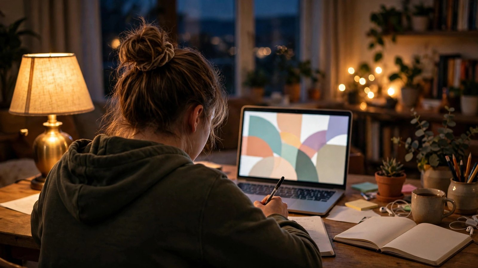 What type of assessment is homework: a student completing assignments at a home desk