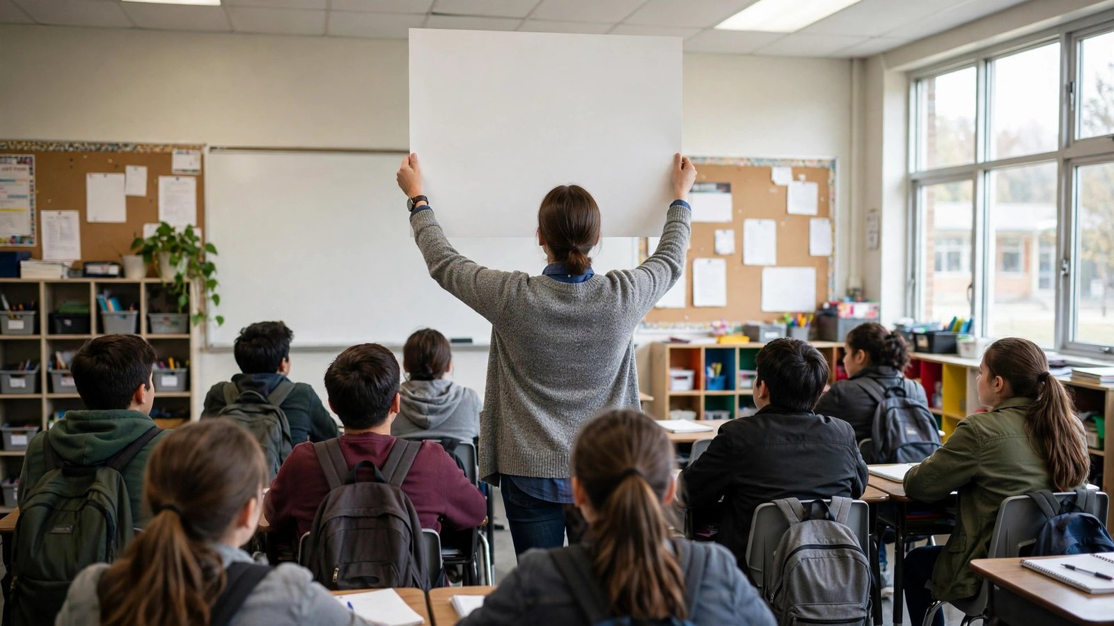 Exit ticket samples: a teacher modeling a strong response before students write theirs